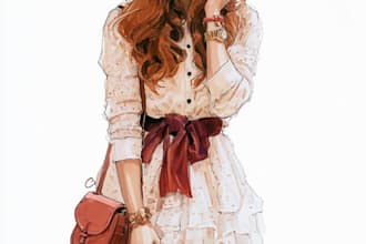 draw professional fashion illustrations and accessories