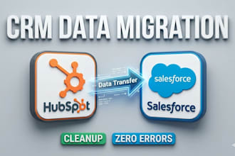 do crm data migration hubspot to salesforce data entry cleanup