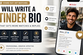 write a tinder bio that gets more matches and replies