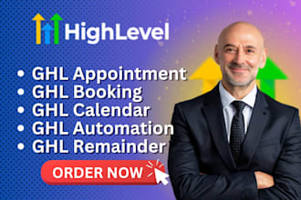 setup ghl appointment, booking, calendar, automation, reminders