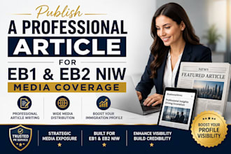 publish a professional article for eb1, eb1a eb2 niw media coverage