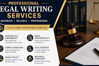 draft legal writing, contract drafting and legal research and legal documents