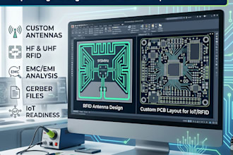 design uhf rfid rf antenna and embedded pcb