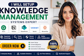 setup knowledge management systems guru notion microsoft sharepoint verint bloom