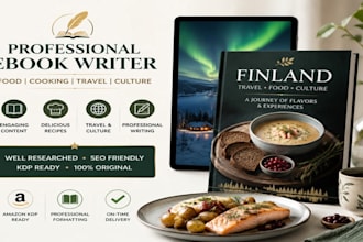 write a professional finland travel food and culture ebook