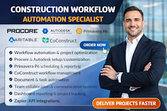 procore autodesk construction cloud primavera p6 coconstruct workflow automation