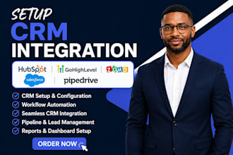 setup hubspot gohighlevel zoho salesforce pipedrive CRM integration