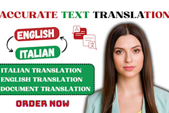 do italian translation, english to italian, italian  document proofreading