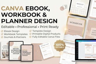 design canva ebook workbook printable templates