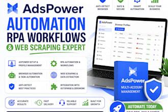 adspower expert adpower automations rpa automation expert web scraper octoparse