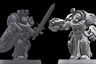 do custom 3d miniatures warhammer dnd tabletop figurine models for 3d printing