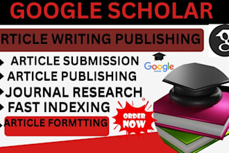 write, format publish research article in google scholar index journal