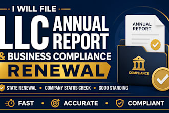 file llc annual report and business compliance renewal
