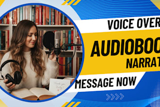 narrate your manuscript to audiobook and voice over for acx