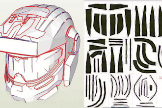 prime anime 3d mask body armor 3d props pepakura design in eva foam for print