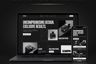 design a premium conversion focused landing page