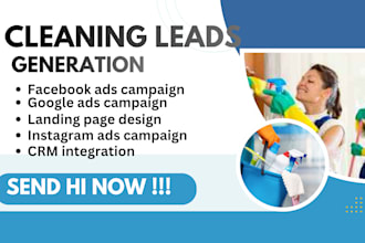 cleaning leads, cleaning facebook ads, cleaning google ads, cleaning video ads