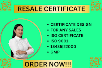 resale certificate cage code and iso45001 support