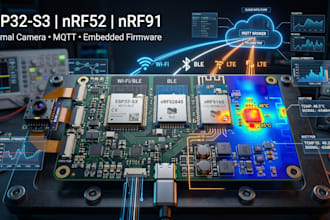 design esp32 s3 nrf52 nrf91 thermal camera hardware and embedded firmware mqtt