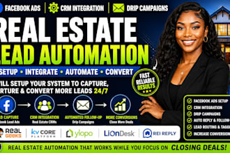 setup real geeks fb ad rei reply ylopo liondesk drip campaign kvcore integration