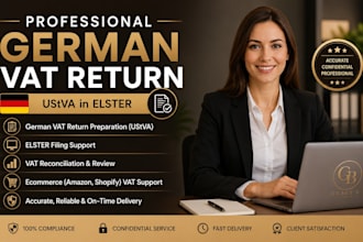 prepare german vat return ustva in elster