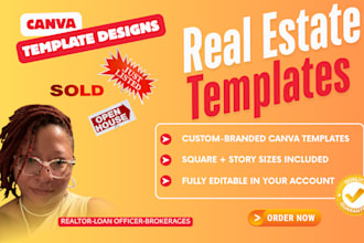 design custom canva real estate templates for agents and mortgage pros
