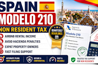 fix spain modelo 210 non resident tax return for airbnb property owners