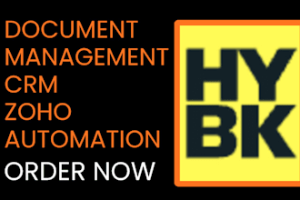 setup document management crm zoho