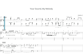 do a transcription and create the sheet music of any song