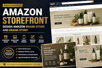 design amazon storefront design amazon brand store and brand story, storefront