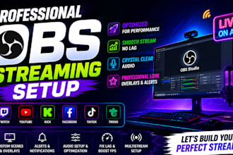 setup obs studio, fix lag and optimize streaming overlays, alerts and audio