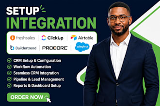 setup freshsales clickup airtable buildertrend procore salesforce ingetration