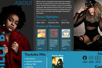 create dj music press kit edm, one sheet, media kit, dj logo for artist epk