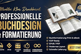 buchformatierung und layout design für print und ebooks