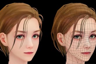2d 3d model rig sculpt fix 52 arkit blendshape blender zbrush cc4 c4d