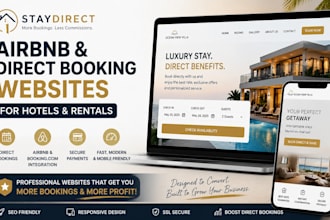 build airbnb and direct booking websites for hotels and rentals