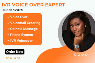 record professional IVR voicemail greeting voiceover