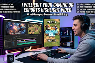 edit your gaming or esports highlight video