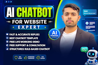 create ai chatbot for website, chatbot automation and live chat bot ai
