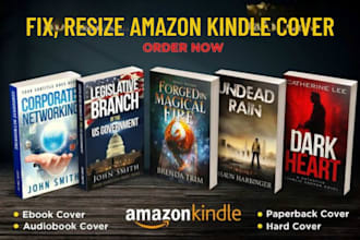 fix resize cover design edit redesign cover fix book cover amazon kdp formatting