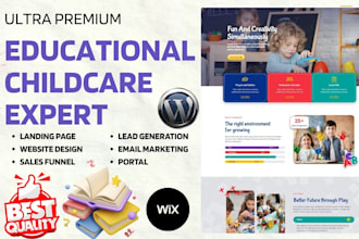 design childcare daycare preschool kindergarten education learning management