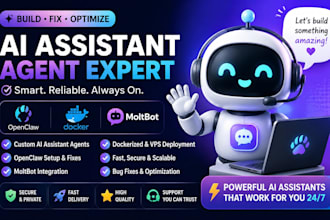 build and fix ai assistant agent with openclaw docker vps and moltbot