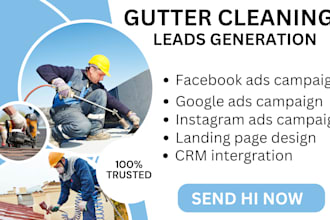 gutter cleaning, gutter cleaning facebook ads, gutter cleaning google ads