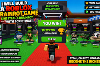 build a roblox brainrot game like steal a brainrot with scripting