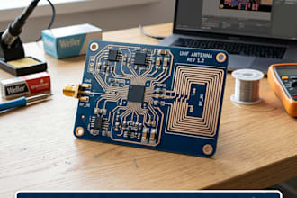 create uhf rfid antenna tracking rf circuit pcbv