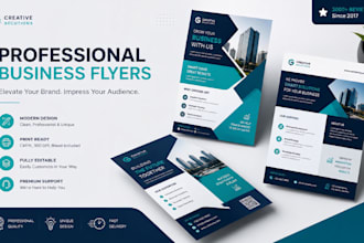professionelle gestaltung von business flyer, postern, broschüren und eventflyer