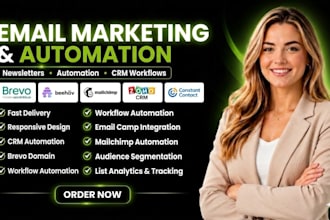 set up brevo email marketing, newsletters and bravo automation for your business
