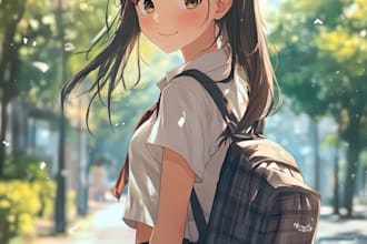 make anime character design sheet