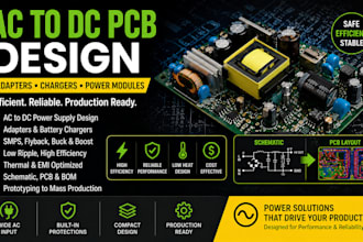 create ac to dc pcb for adapters, chargers, and power modules