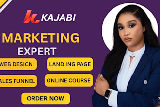 design kajbi website kajabi online course kajabi landing page sales funnel